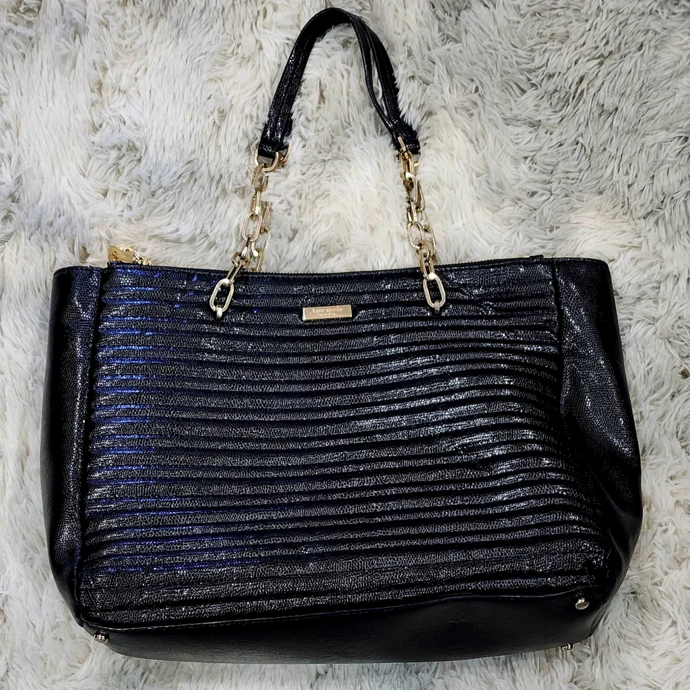 KATE SPADE New York | Paulina Karen Court | Black Leather Tote